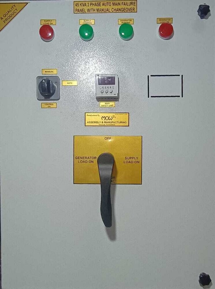 10 To 320 Kva Amf Panel With Full Manual Changeover - Application: Industrial / Commercial Power Backup