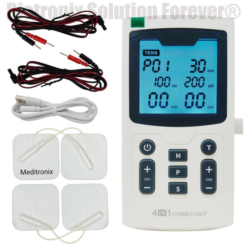4 in 1 Electrotherapy Combo Unit Digital Physiotherapy Device