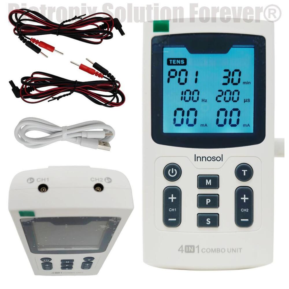 4 Channel Electrotherapy Unit TENS EMS IFT MS Physiotherapy Device