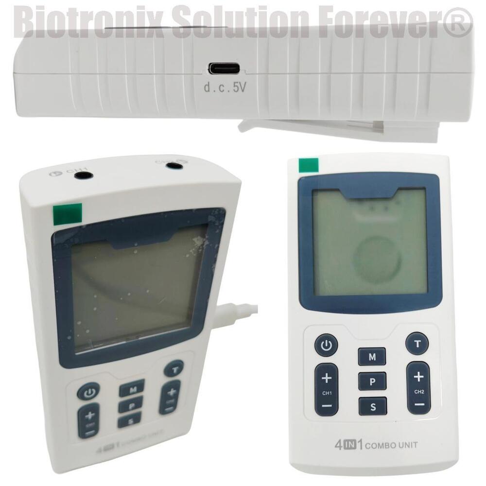 Compact 4 in 1 Physiotherapy Machine with LCD Display & Dual Channel