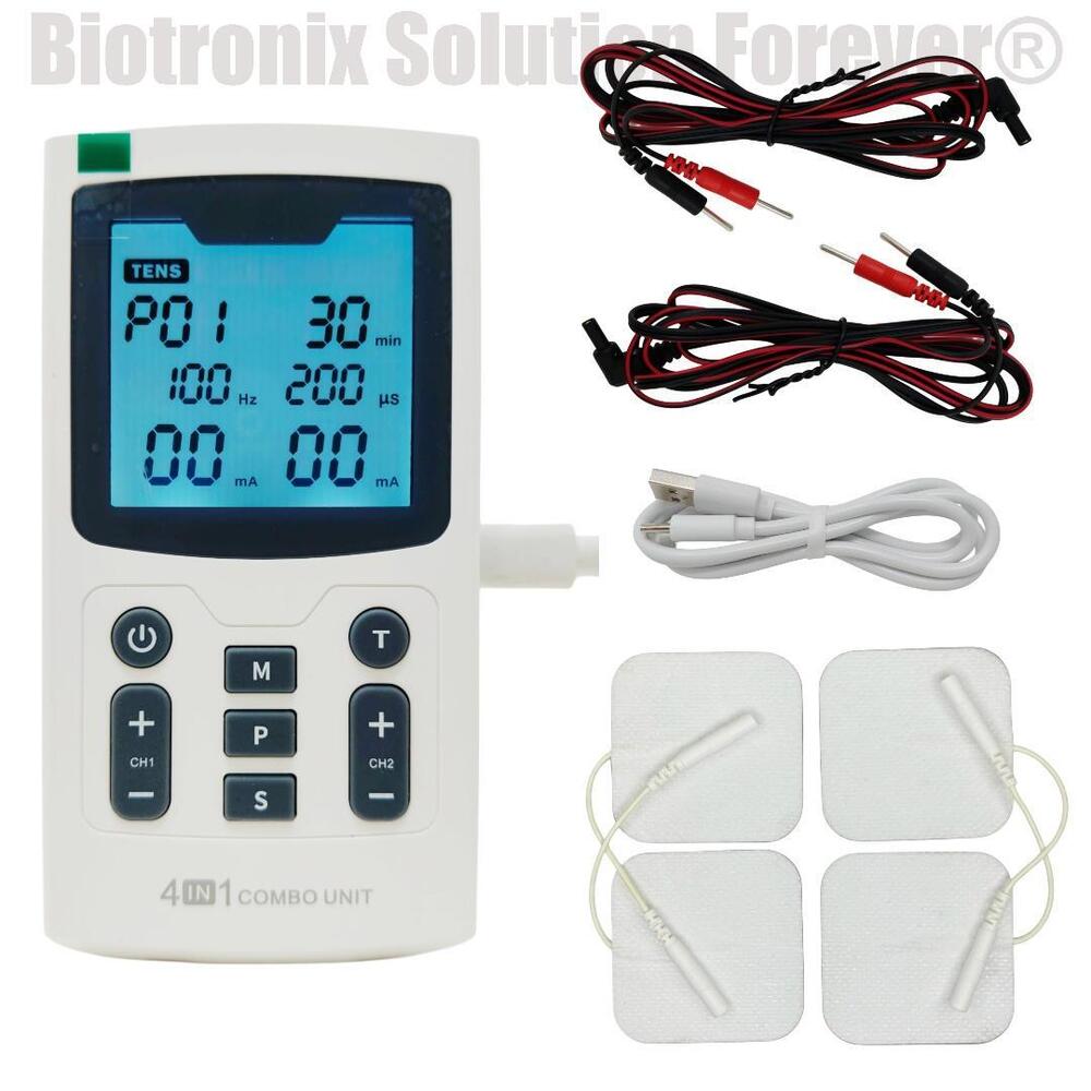 Portable Electrotherapy Combo Device 4 in 1 for Rehabilitation