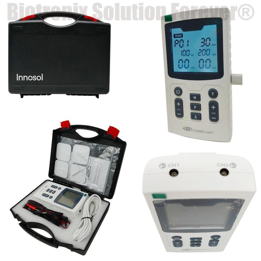 Portable Electrotherapy Combo Device 4 in 1 for Rehabilitation