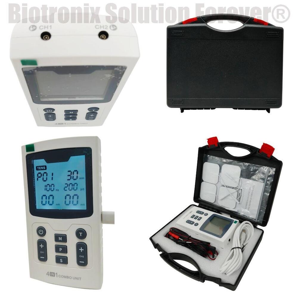 4 in 1 Combo Electrotherapy Unit with Carry Case & Accessories