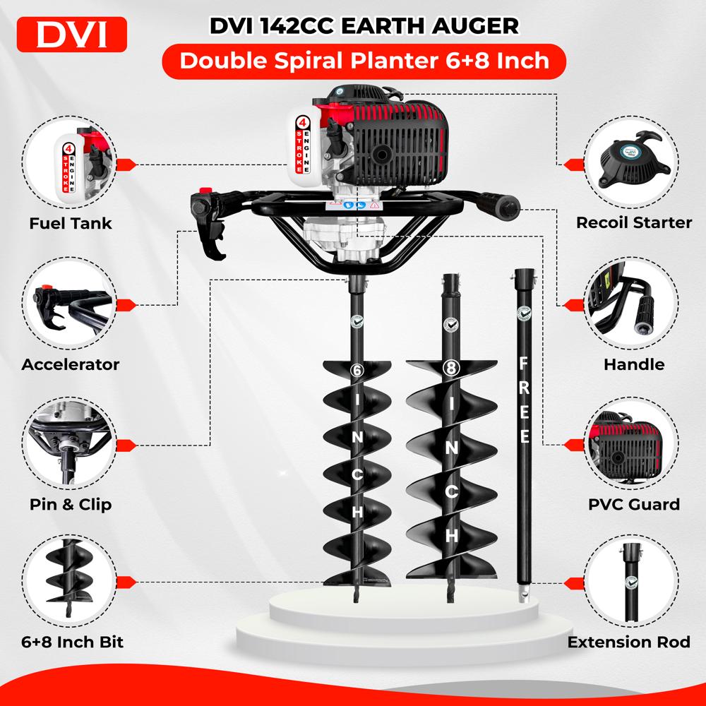 Gasoline Earth Auger 142cc