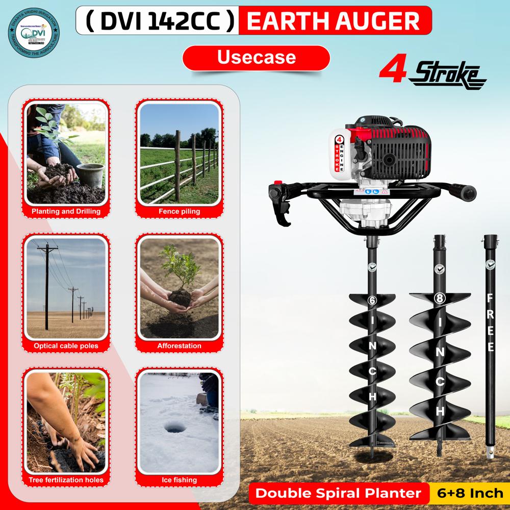 Gasoline Earth Auger 142cc