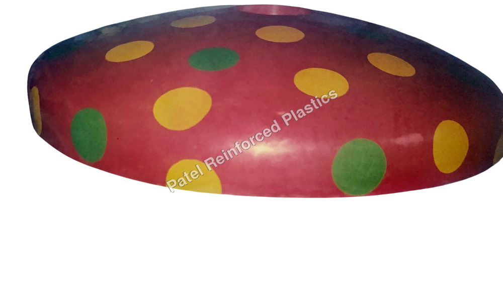 FRP Mushroom Shower - FRP, 1200mm Dia x 2200mm H, Multi-Color | UV-Resistant Gel Coat, Child-Safe Rounded Edges, Floor-Mounted