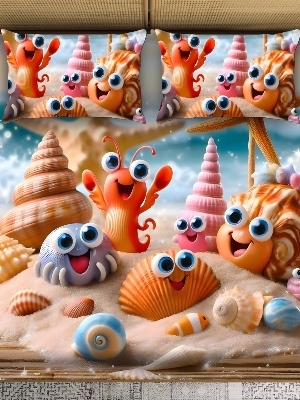 7 D digital print bedsheet set