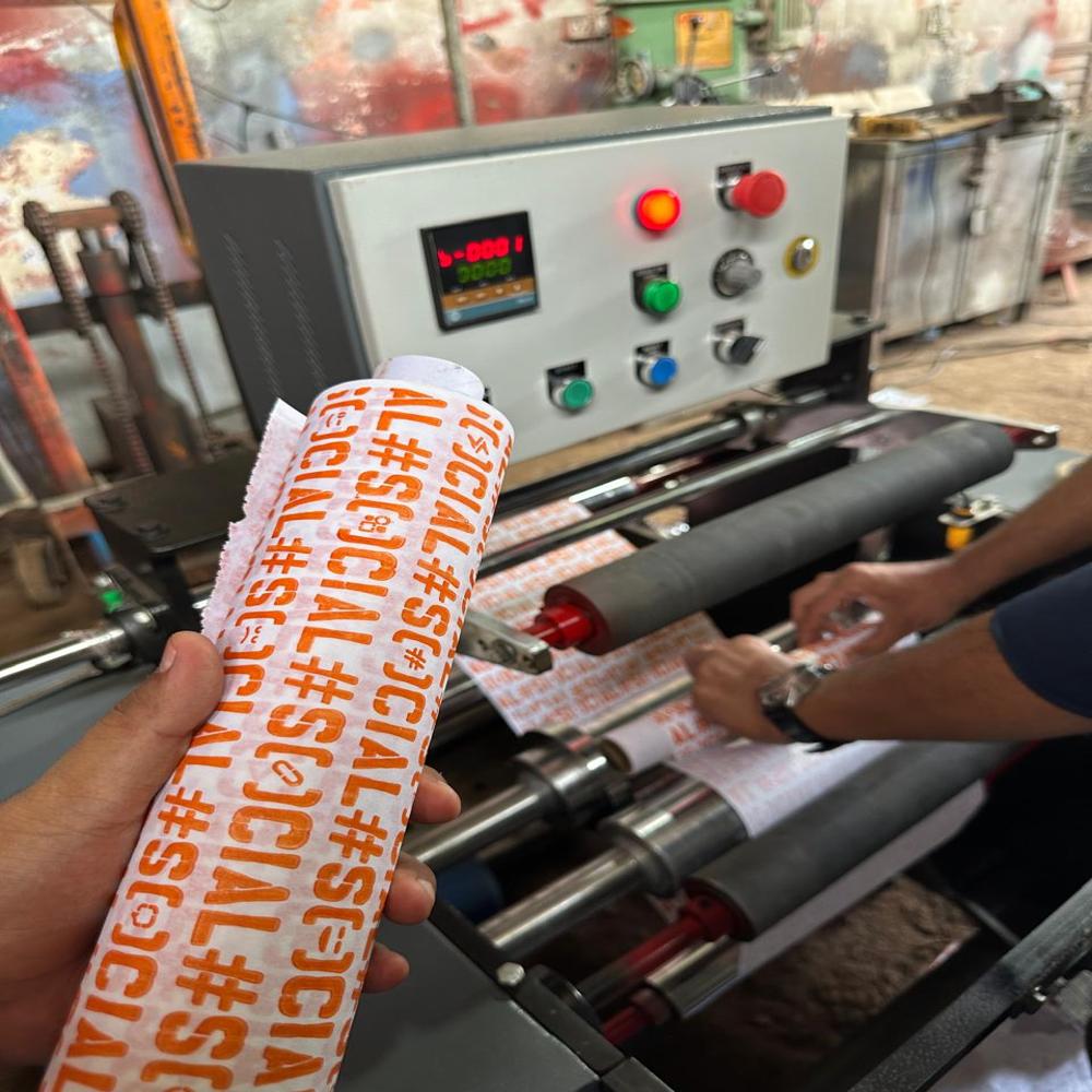 Foil and Butter rewinding Machine