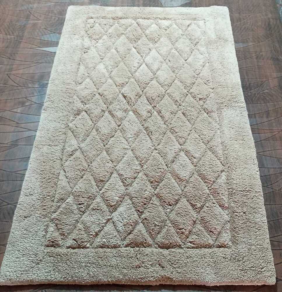 गर्म स्नान गलीचे बेज 60x110 सेमी
