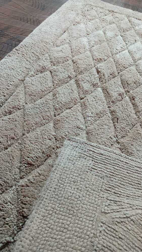Hot Bath Rugs Beige 60x110 cm