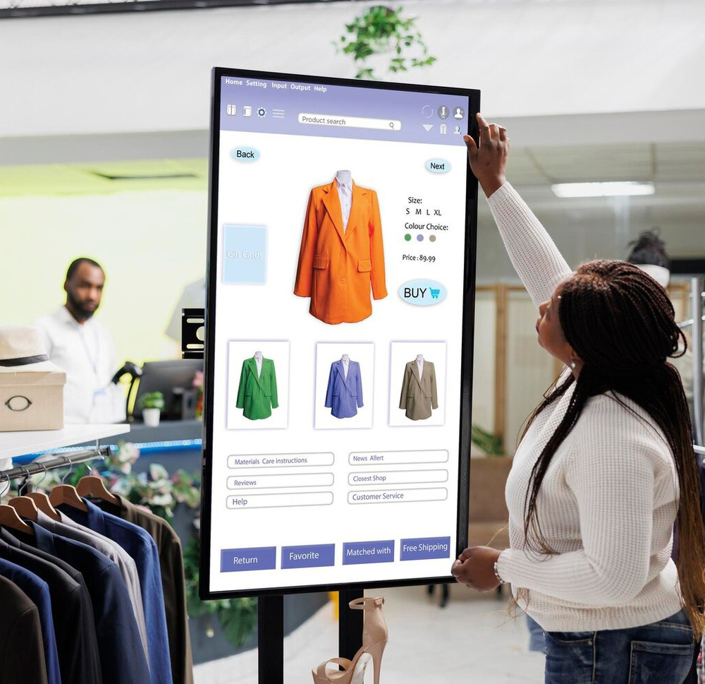 Clothing Store Digital Signage Standee
