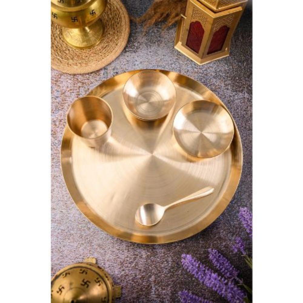 Premium Kansa Bronze Dinner Set for Healthy Traditional Dining Experience