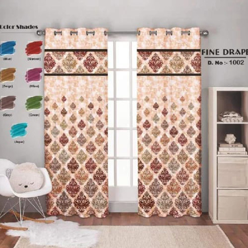 Printed Curtain - Material: Lace Fabric