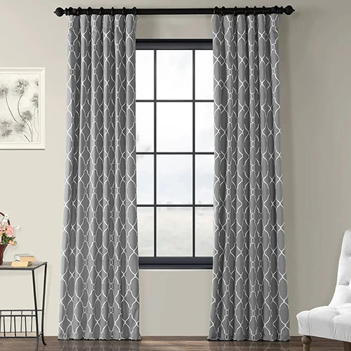 Printed Curtain - Material: Lace Fabric