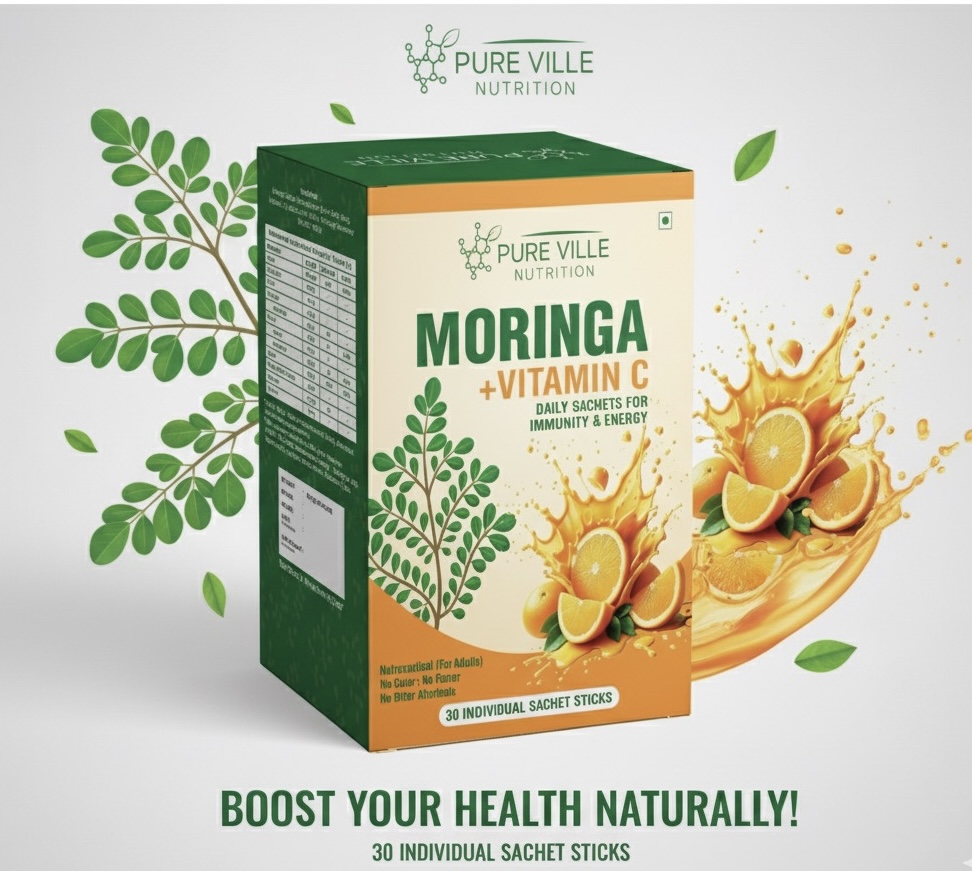 Moringa and Vitamin C sachets packs