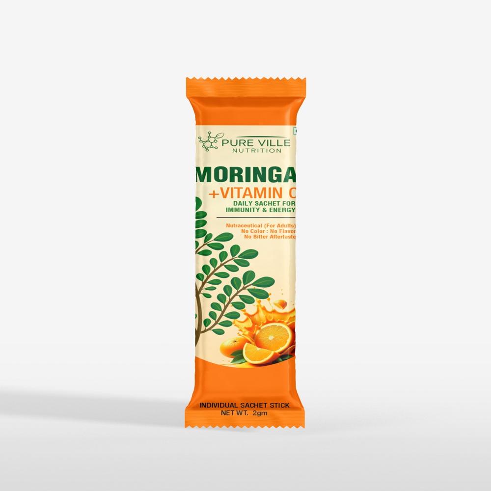 Moringa and Vitamin C sachets packs