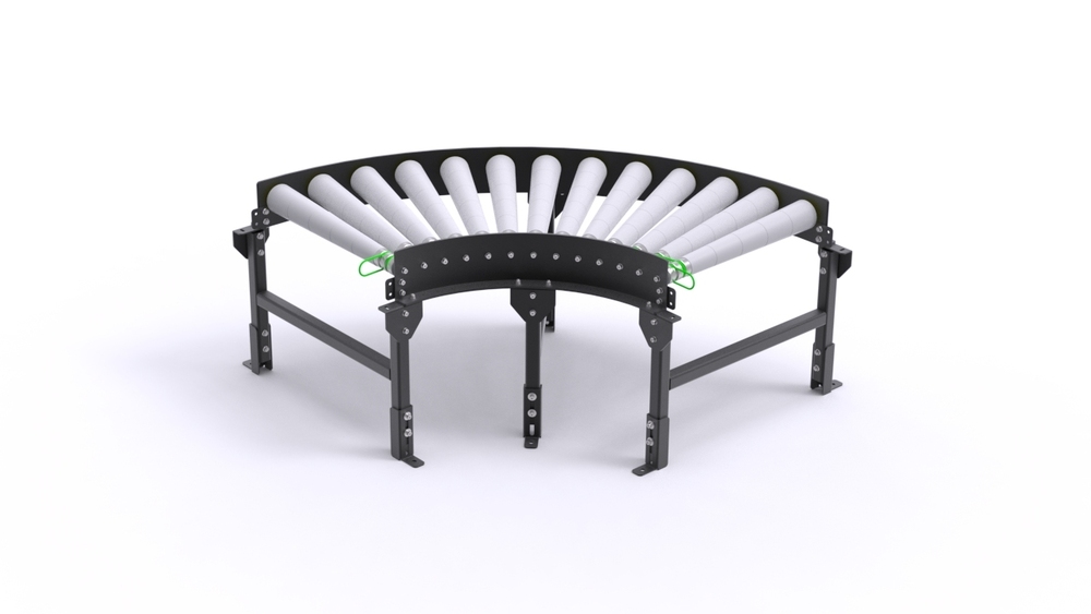 Curved Roller Conveyor