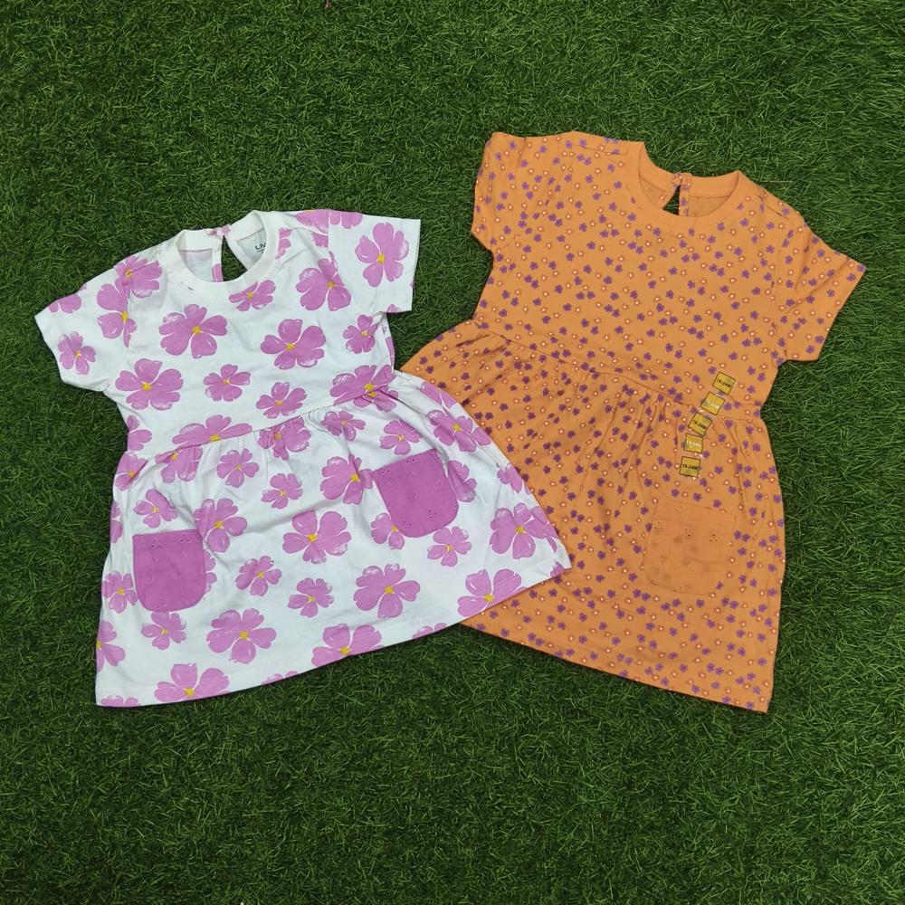 Babies Export Halfsleeve Fancy Frock Code 05 - Color: 2 Colors