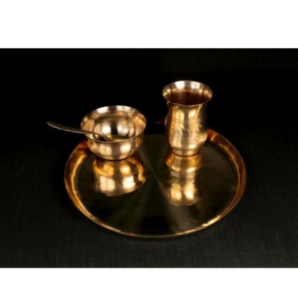 Eco Friendly Kansa Bronze Dinner Set For Sustainable Living - Capacity: 150 Milliliter (ml)