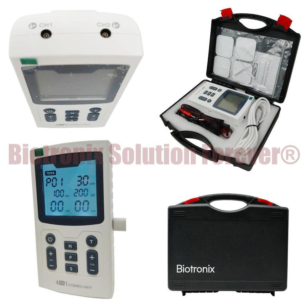 Digital Combo Therapy Device 4 in 1 for Muscle & Nerve Stimulation