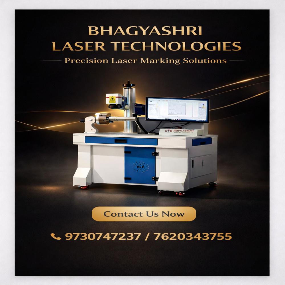 Fiber Laser Marking Machine - 600x800x700 Mm, White | High Precision Co2 Laser, Cnc Control, Air Cooling System, 2-year Warranty, Lifetime Free Technical Support