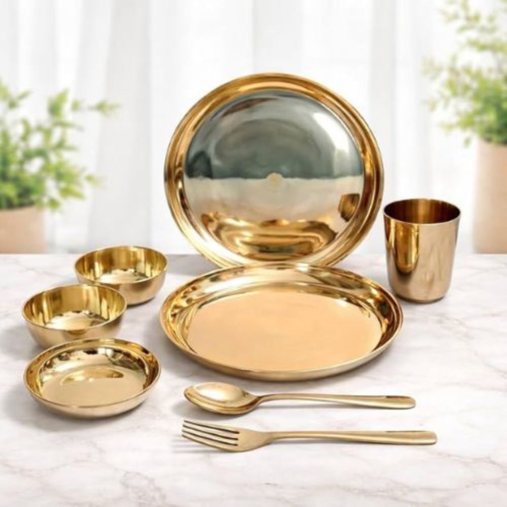 Kansa Bronze Dinner Set for Wellness and Healthy Lifestyle