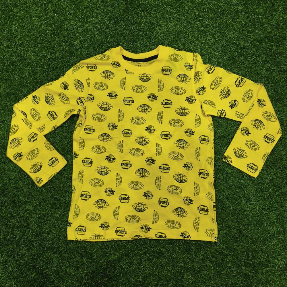 Boys Export Fullsleeve Tshirt Code 10 - Age Group: 2 To 8 Years