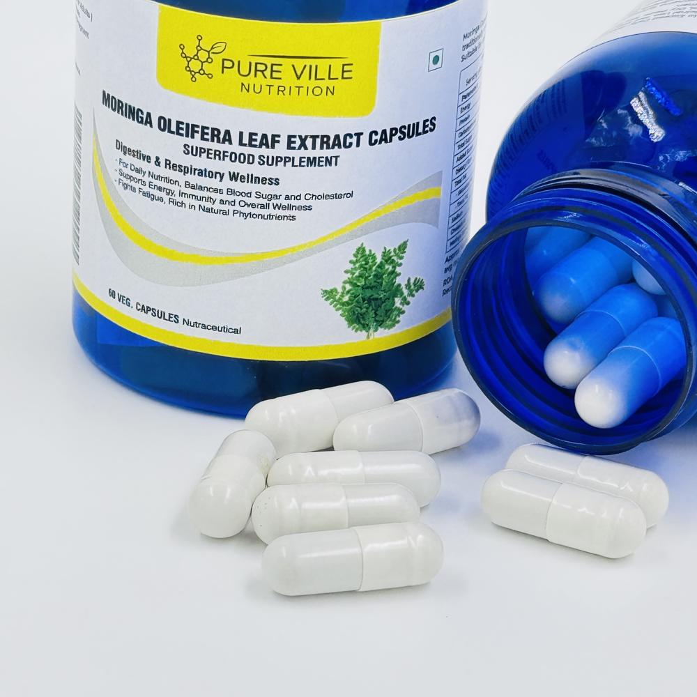 Moringa Veg Capsules - No. Of Capsules Per Pack: 60