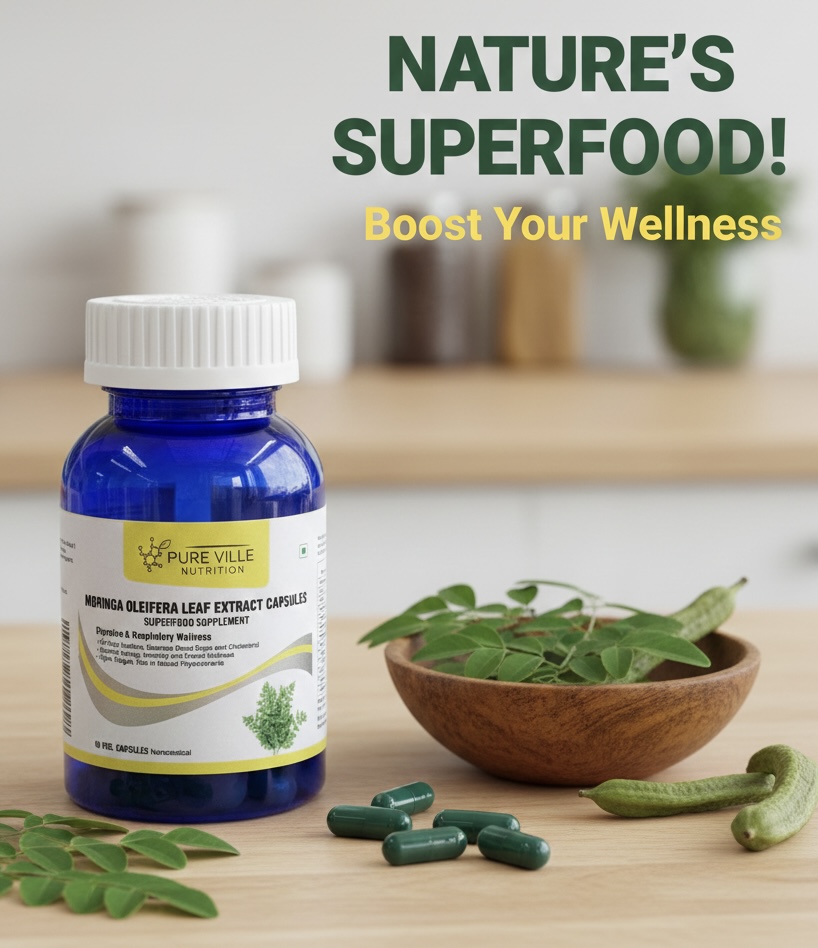 Moringa Veg Capsules - No. Of Capsules Per Pack: 60