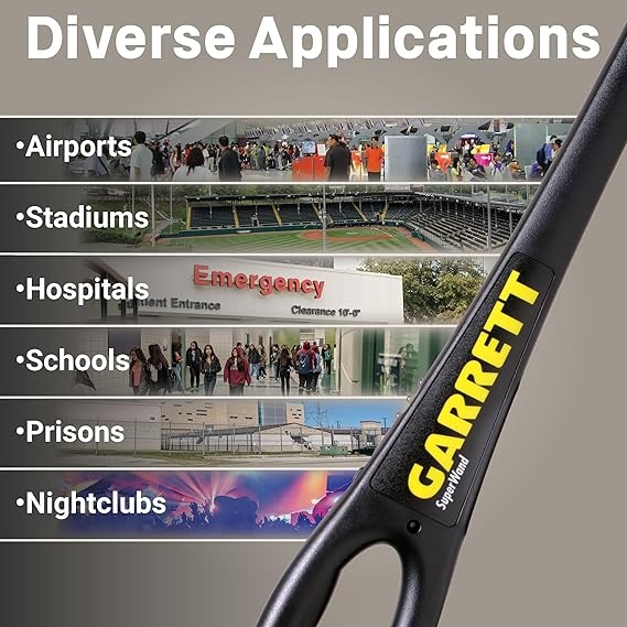 Garrett SuperWand Hand Held Metal Detector, 1165800