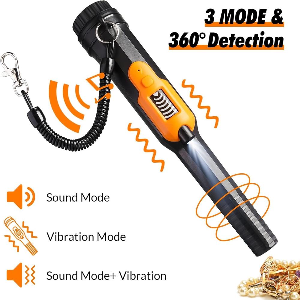 True Sense Metal Detector Pinpointer HS-16 Fully Waterproof Hand Held With Bracelet, HS-16