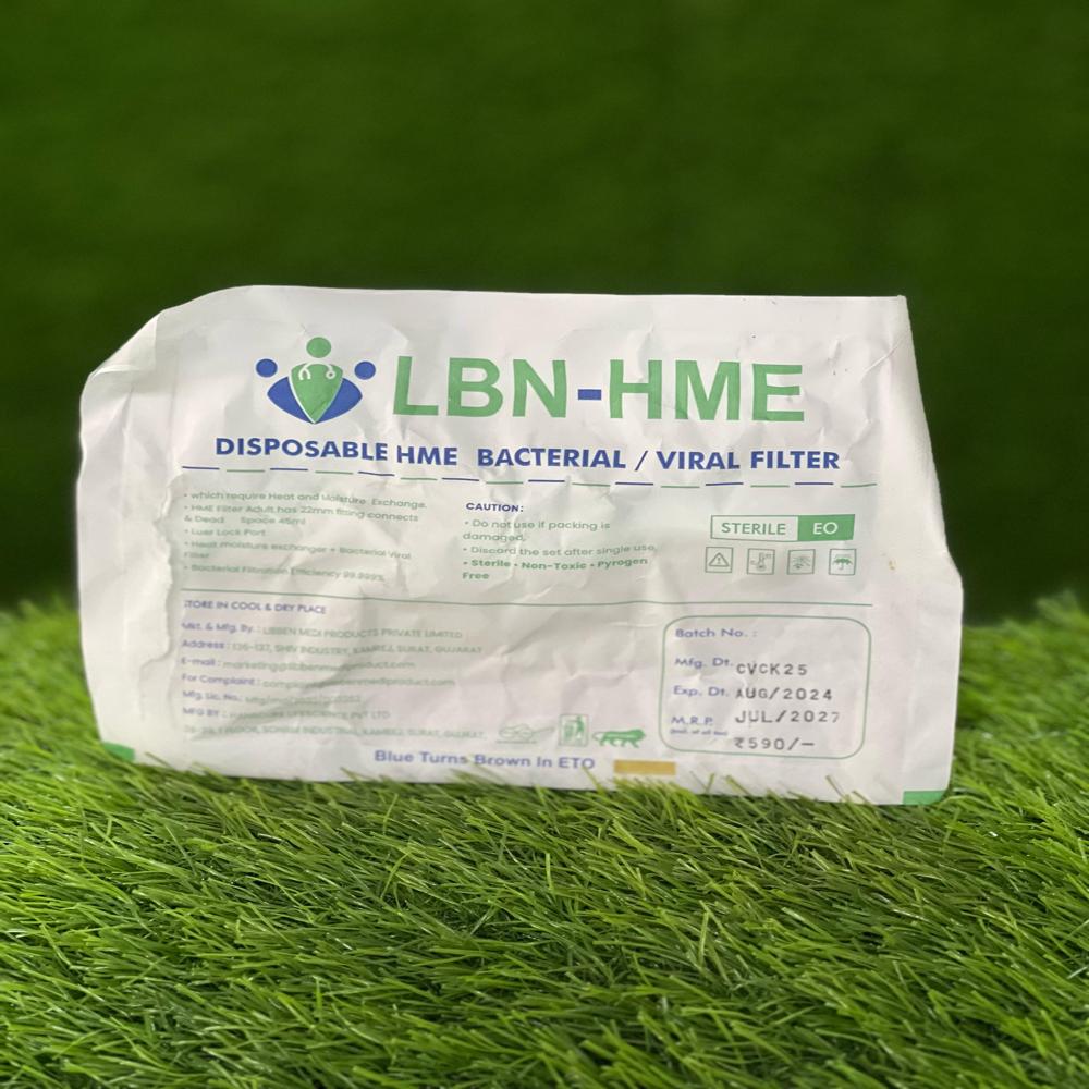 Disposable HME Bacterial Viral Filter