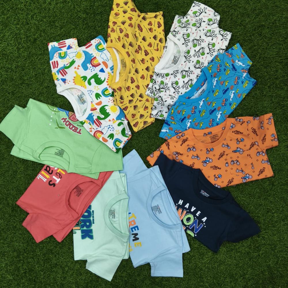 Baby Boys Export Halfsleeve Tshirt Code 11 - Age Group: 6 To 36 Months