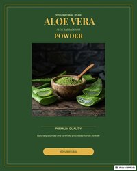 Aloe Vera Powder - Additives: No Preservatives Or Additives