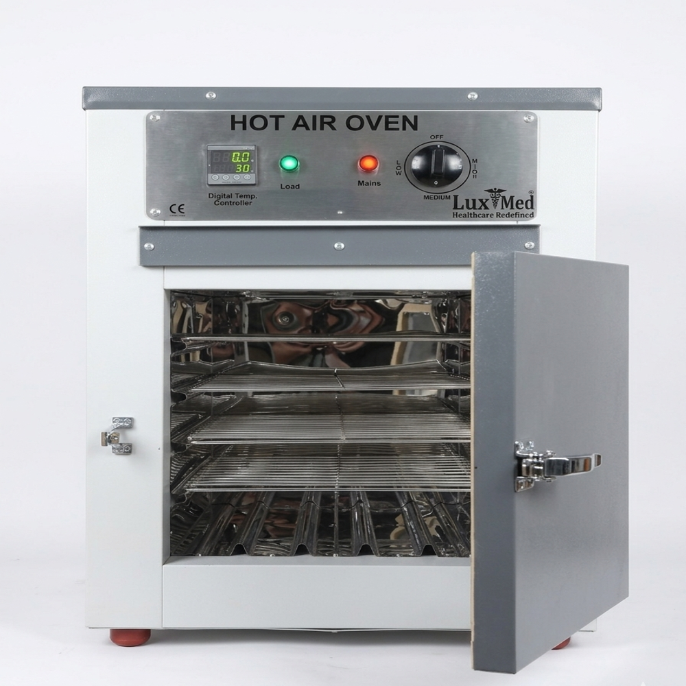 Hot Air Oven - Stainless Steel Chamber 24x18x18 Inch, 90l, Digital Controller, Forced Air Circulation, Over Temperature Protection