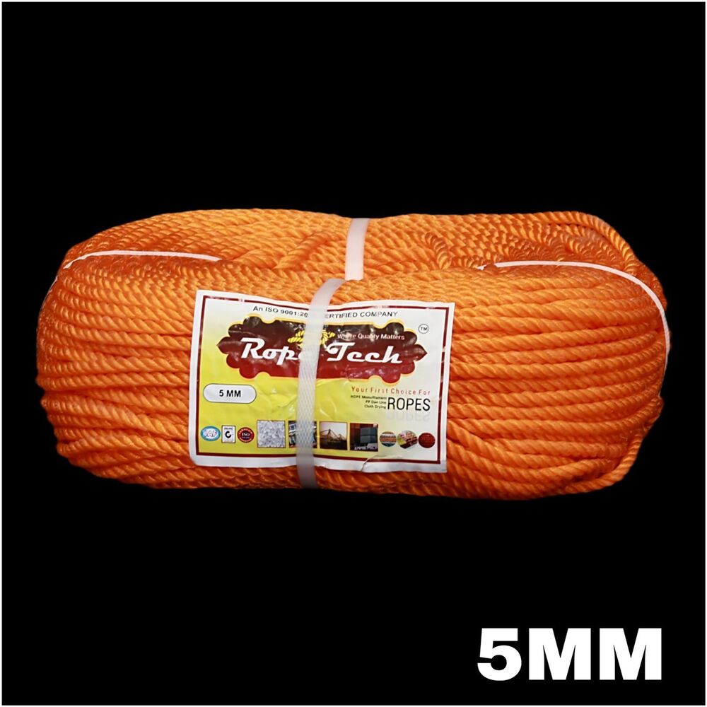 5mm High Density Double Twist HDPE Rope