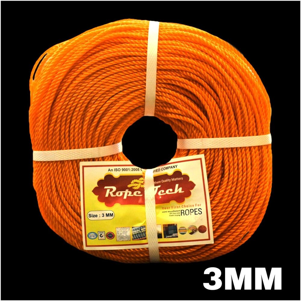 3mm High Density HDPE Ropes