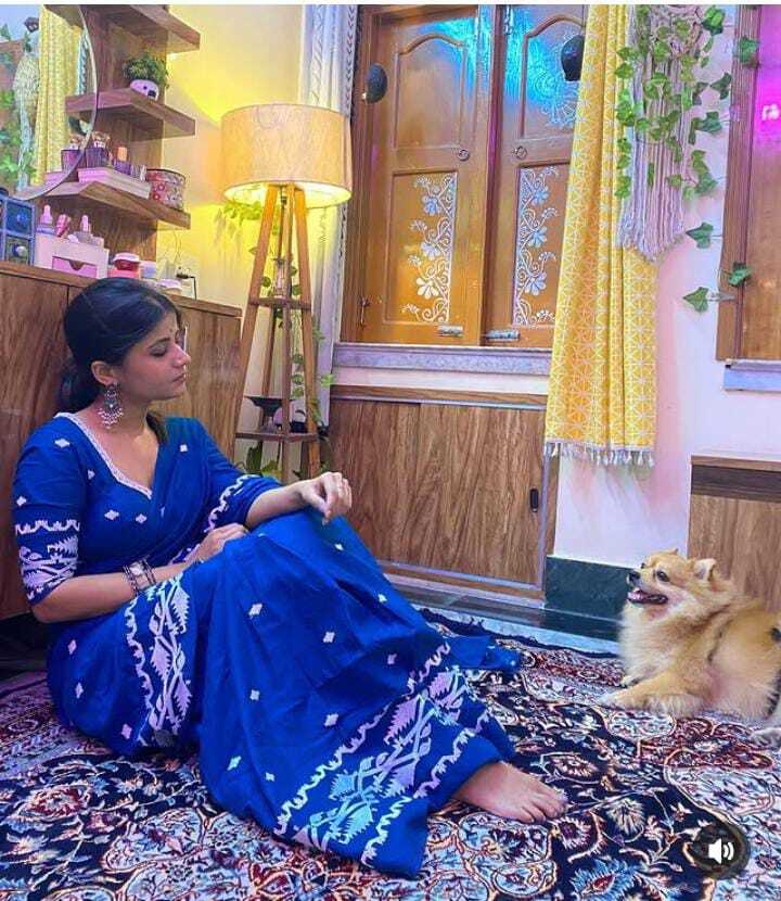 Embroidery Work Cotton Saree