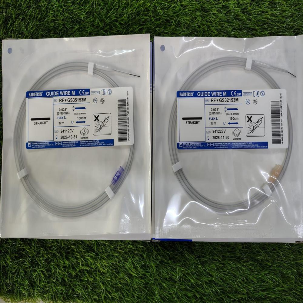 Terumo Guide Wire - Nitinol Material, Circle Shape, White Color | Cuff-free Design, Recyclable, Long-lasting, High Visibility