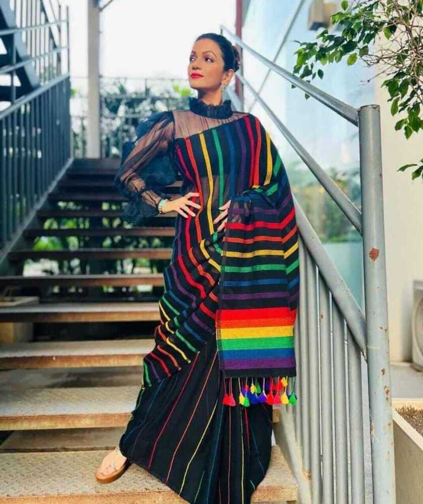 Stripe Handloom Saree