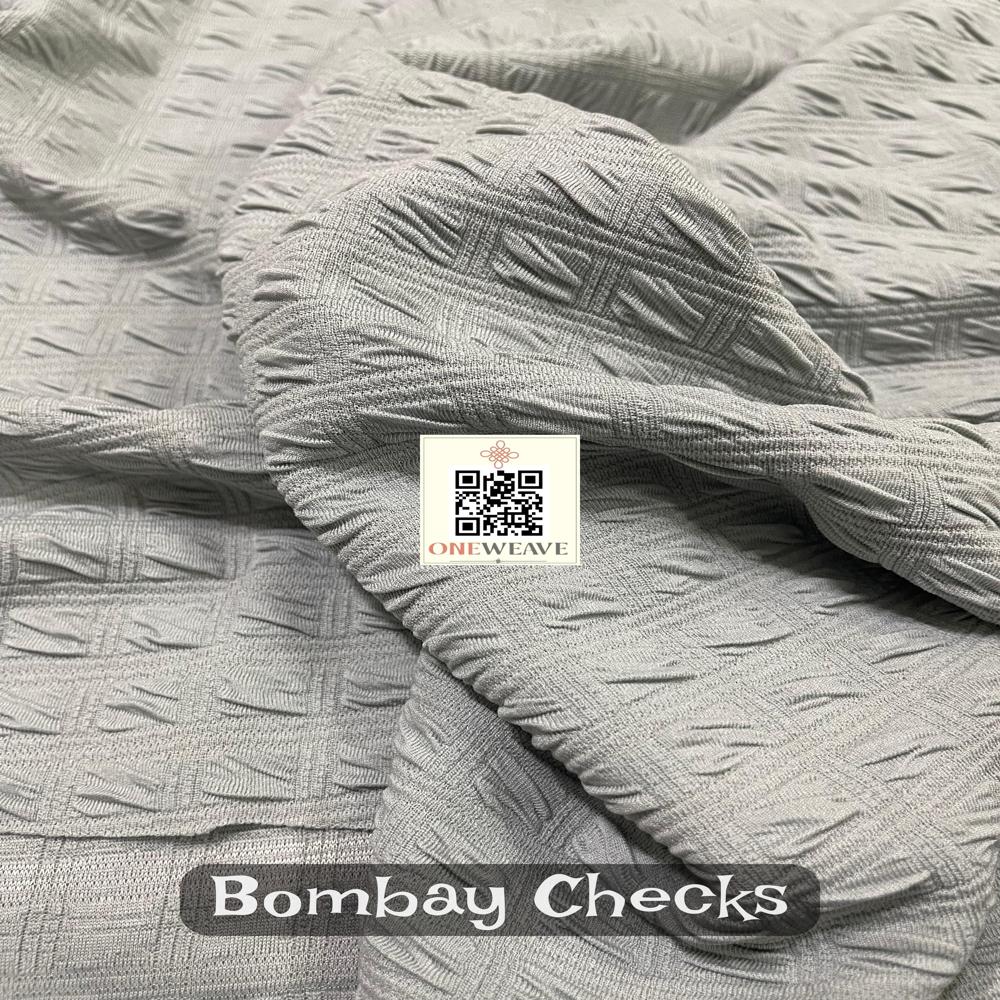 BOMBAY CHECKS POLYESTER FABRIC
