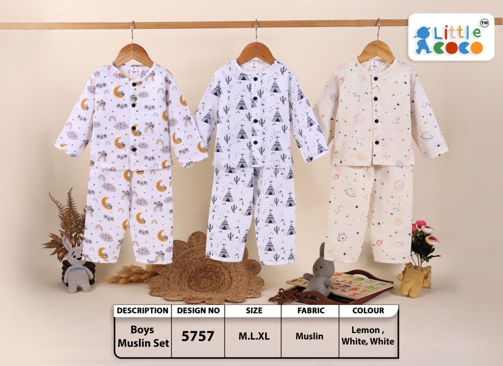 5757 BOYS MUSLIN SETS