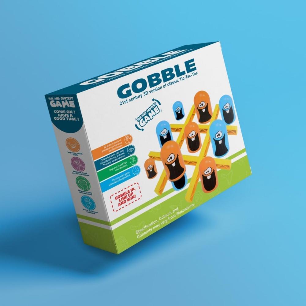 3D Gobble Game  Engaging Strategy Gobblet Gobbler Board Game
