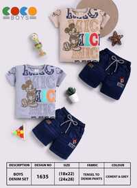 BOYS 2 PCS SET FANCY TO DENIM