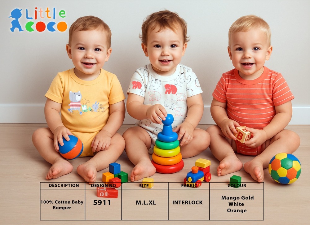 5911 KIDS ROMPER SET