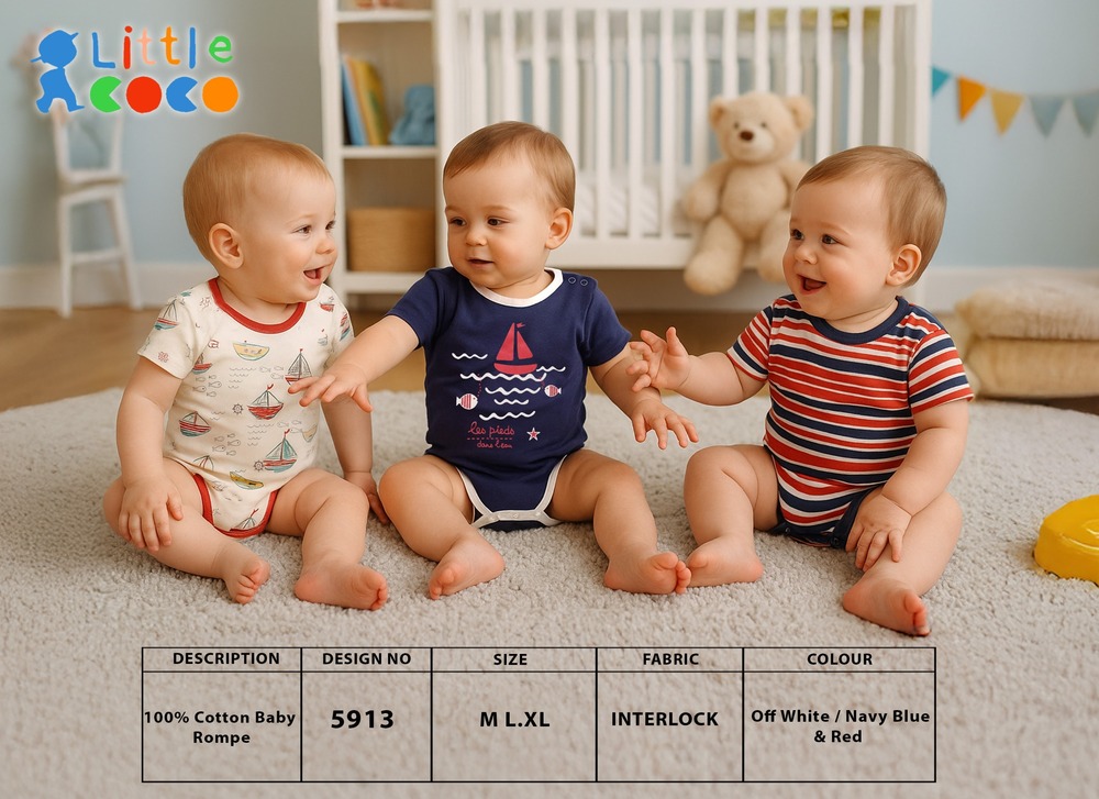 5913 KIDS ROMPER SET