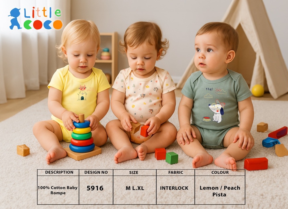 5916 KIDS ROMPER SET