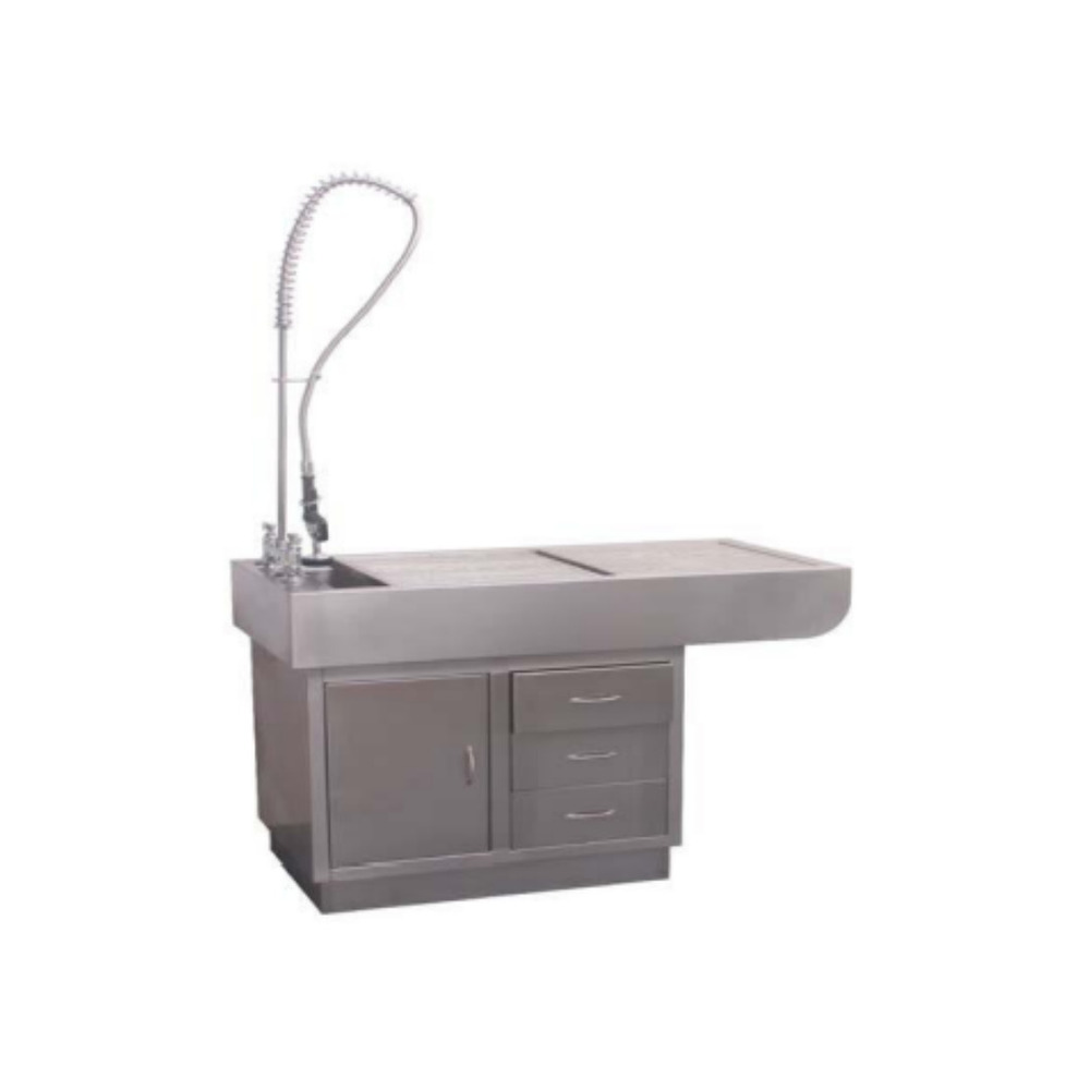 Preparation Table With Modern Stainless Steel Top