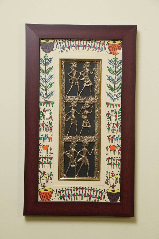 Dokra Framed Brass Artwork
