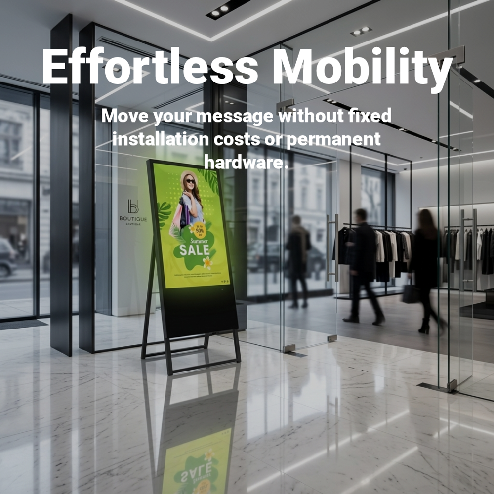 Digital Standee Display - Application: Mall